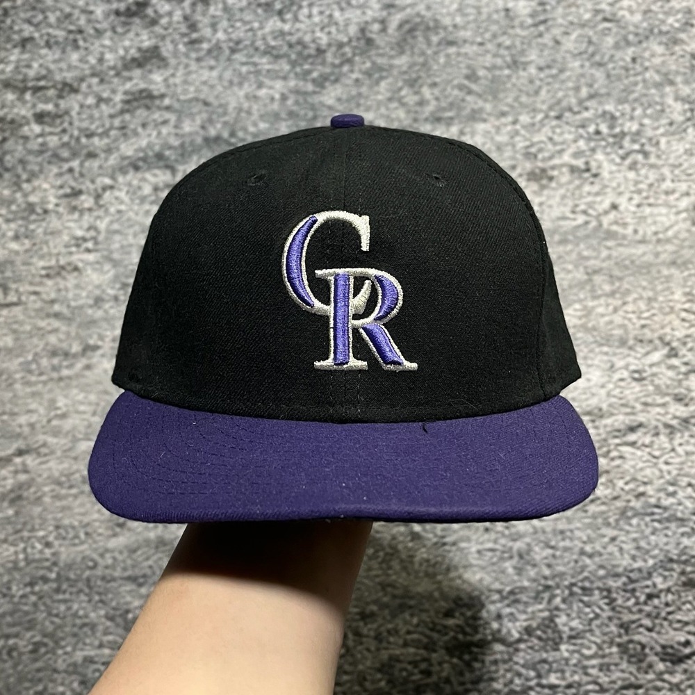 New Era 59Fifty Colorado Rockies Fitted Hat Size 7 1/4 MLB Embroidered Logo